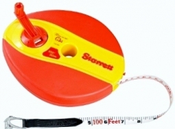 KTS538-100ME-N Starrett 1/2" x 100' (30m) Fiberglass English/Metric Long Tape Graduated in Millimete